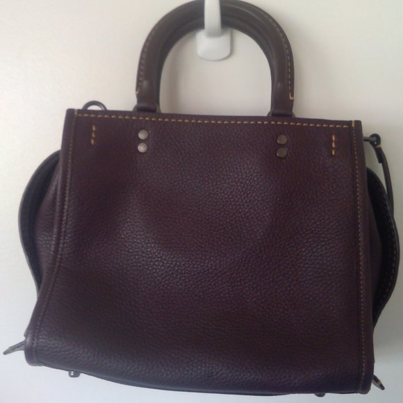 Coach Dark Purple Satchel - Picture 5 of 12